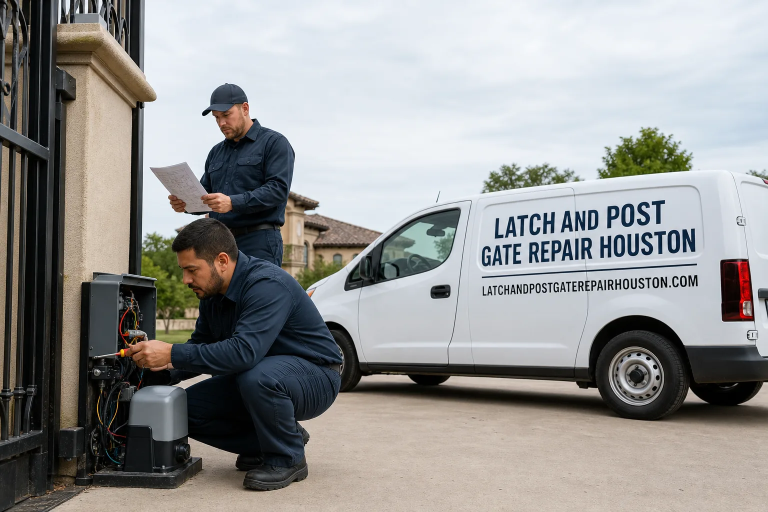 Latch and Post Gate Repair Houston gate repair team